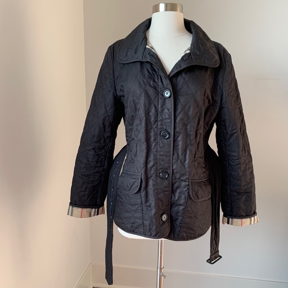 Burberry Diamond Quilt Belted Jacket - Picture 8 of 14